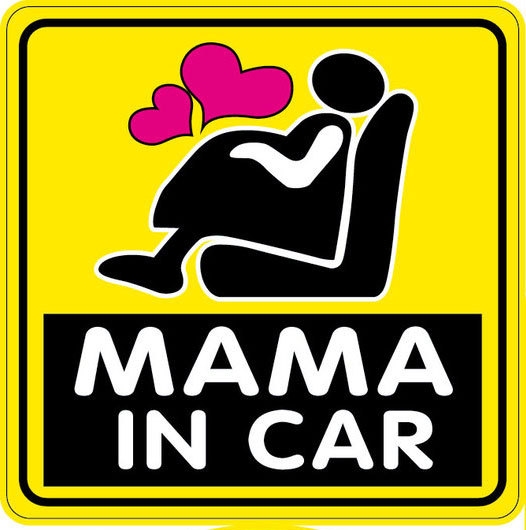 Nálepka na auto - Mama in car