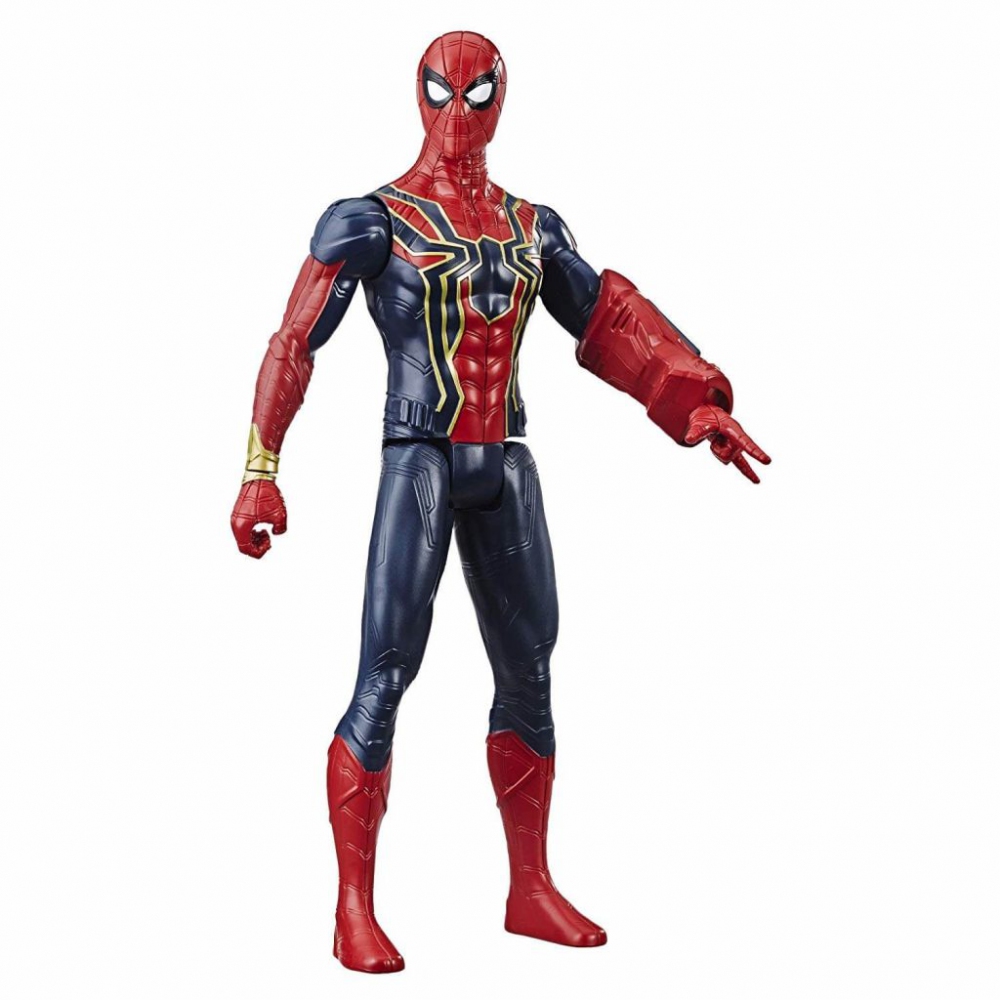 Action Figure Iron Spider-Man 30 Cm Hasbro Marvel Avengers: Endgame, Giocattolo Parlante, Compatibile Con Power FX (Lanciatore Non Incluso)