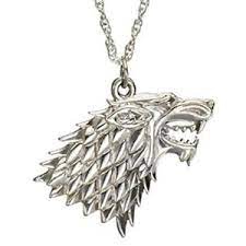 Šperky - Náhrdelník Game of Thrones - znak Starků